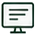 Outlined desktop monitor with horizontal text lines, used for Branded Websites.