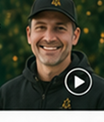 Portrait of a smiling clean-shaven Winter Haven Lighting customer in a dark cap and jacket.