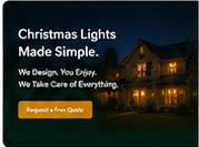 Holiday lighting landing-page preview headed Christmas Lights Made Simple.