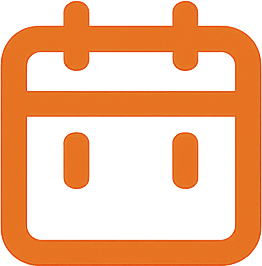 Orange calendar badge icon used in the Equipment Needed metric card.
