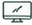 Dark green outlined monitor with a pencil icon for process step one.