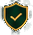 Gold outline shield icon in the bottom guarantee bar.