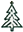 Fine dark green outline evergreen icon used above the Showstopper package title.